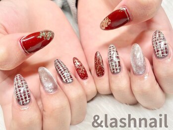 アンドラッシュネイル(&Lash nail)の写真/【大人気◇定額サンプルコース】サンプルからお選びいただくだけであっという間に洗練された大人の美爪♪