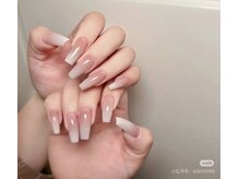 美人計ネイルサロン/長さ出しカラーグラデーション