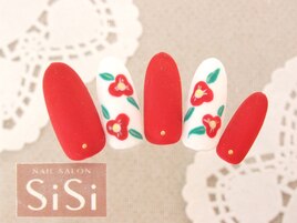 レトロフラワーお着物ネイル★