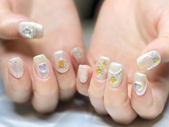 2M ネイル アトリエ(2M NAIL ATELIER)/ビジュー パール ホワイト