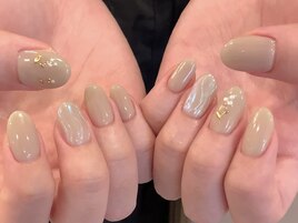 上品フラワーネイル