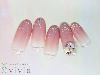 メイクプラスネイル ヴィヴィッド(MAKE+NAIL vivid)/*冬ブライダルネイル*