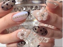 ネイルサロン アール(Nailsalon R)/シースルードットネイル