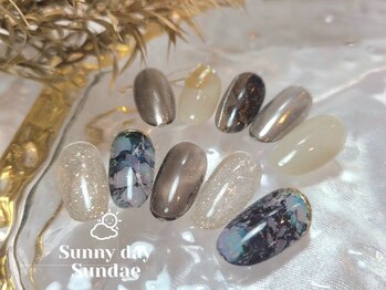 サニーデイ サンデー横浜戸部店(Sunny Day SUNDAE)の写真/《パラジェル取扱店☆定額コースご用意♪》お好みに合わせたデザインであなただけの華やかなお手元に.*