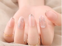 ヴァンネイル みなとみらい馬車道(VINGT NAIL)/ミラーフラワーネイル