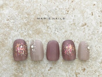 マリー ネイルズ いわきラトブ店(MARIE NAILS)/定額6,600円税込 ミラー 1127c