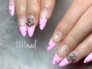 イチイチイチイチネイル(1111nail)/春フレンチ★パーツ込み♪