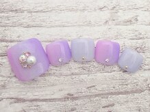 ネイルサロン アミュゼ/定額デザインフットジェル 