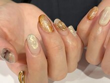 アイネイルズ 梅田店(I nails)/ニュアンスゴールドインク¥9700