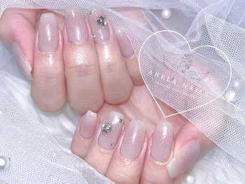 アネラ ネイルズ(Anela_nails)/チークネイル/シンプルdesign