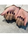 パープルアシメネイル