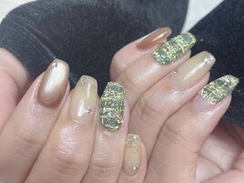 ツイード　マグネット　秋冬