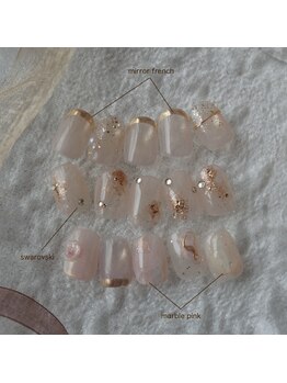 ロウイ(6ui.)の写真/初めての方にオススメ◎シンプルなのに奥行きのあるオシャレなニュアンスネイルで理想の指先に。