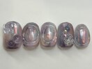 紫ニュアンスぷっくり¥8000