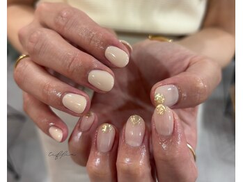 ネイルサロン ティフィン(tiffin)/~ぷっくりgold nail~