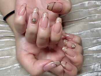 ビューティービースト フォー ネイルアンドアイラッシュ 松浜店(beauty:beast)/囲みラインフレンチ☆