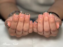 ローザネイル(Rosa Nail)/グリーンフレンチ