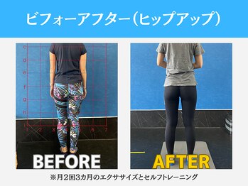 キャリッジスポーツ 盛岡(Carriage Sports)/ビフォーアフター[ヒップアップ]
