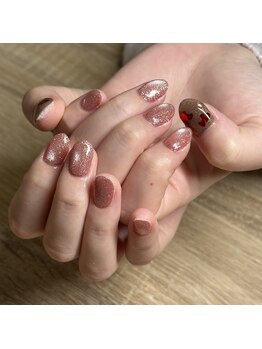 エーナイン イオン一関店/バレンタインネイル