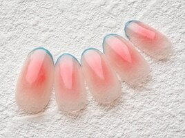 じゅわっと血色チークネイル