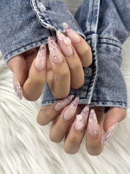 こちらも春ネイル