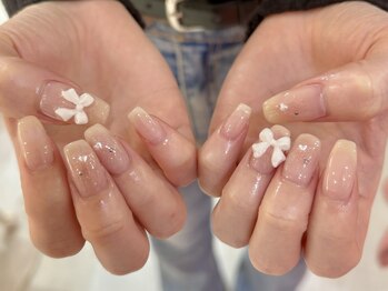 ワンホンチークネイル