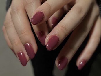 ソア ネイル 鳳駅(soar.nail)の写真/鳳駅徒歩1分★【ワンカラ―￥4800】シンプルでもキレイなフォルムで満足感◎落ち着く半個室空間でリラックス