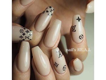 ネイルズリアル 倉敷(nail's RE.A.L)/手書きアート