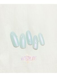 オーロラ水滴ネイル☆