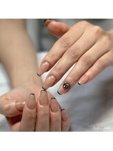 ネイルベベ(Nail bebe)/細フレンチ