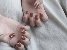 ドレス ネイルアンドアイラッシュ 三国(Dress)/orange brown &nbsp;ニュアンス