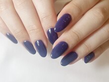 リーチェ ビューティアンドネイルサロン 大名店(Beauty&Nail Salon)/ネイビーワンカラー