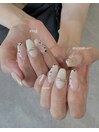 牛柄定額ネイル