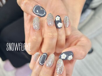 スノーフレーク(Snowflake)/季節定額デザイン¥8000