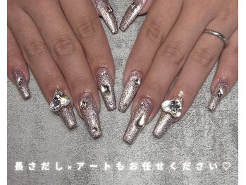 トワール 元町(Toyale)/ブライダルネイル紫ネイル