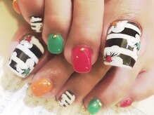 ネイルサロン ディーバ ギンザ(Nail salon Diva GINZA)/しましまフラワー￥9500
