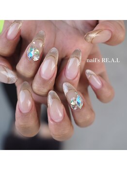 ネイルズリアル 倉敷(nail's RE.A.L)/ギャラクシーフレンチ