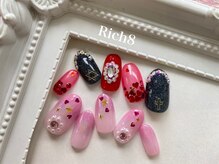 ネイルアンドまつげエクステ リッチエイト 原宿店(Rich8)/キラキラネイルサンプル