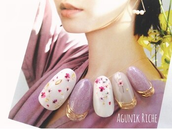 アグニークリッシェ(Agunik Riche)/【押し花ネイル】