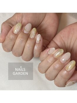 ネイルズガーデン(NAILS GARDEN)/大理石ネイル