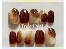 トレンドネイルスタジオ(Trend Nail Studio)/120分 べっ甲(琥珀)ネイル