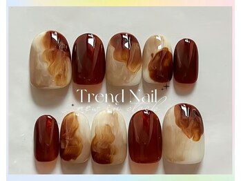 トレンドネイルスタジオ(Trend Nail Studio)/120分 べっ甲(琥珀)ネイル