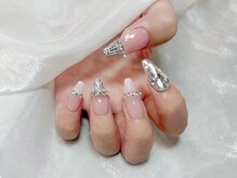 プティ アイビューティ 京橋店(peTiT eyebeauty)/ツイードネイル　埋め尽くし