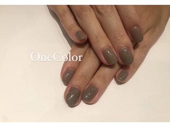 キャプラスネイル 大丸心斎橋店(CAPLUS NAIL)/ワンカラーネイル：）