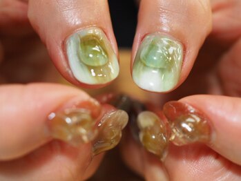 ネイルサロン ユーズ(USE.)/瑞々しいぷるぷるアート