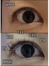 まつげちゃん☆ねいるちゃん/フラットラッシュ80本