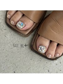 フット 埋め尽くしネイル