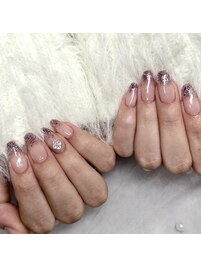 ラメグラ＋パーツ追加