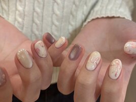 ニュアンス/ピンク/リボン