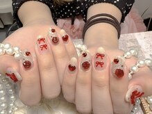 モアネイル 新宿/バラネイル/持ち込み/新宿